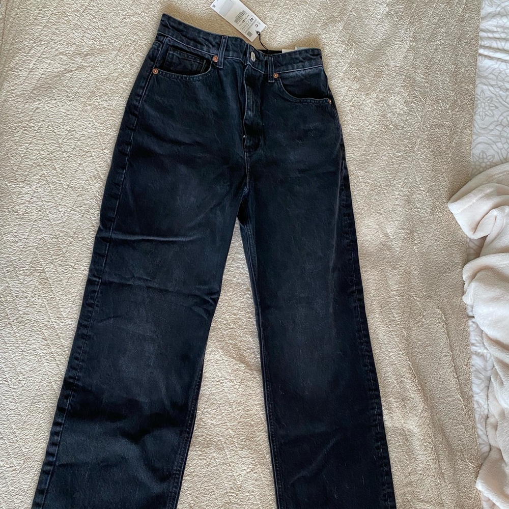 Zara Wide Leg Full Length Jeans